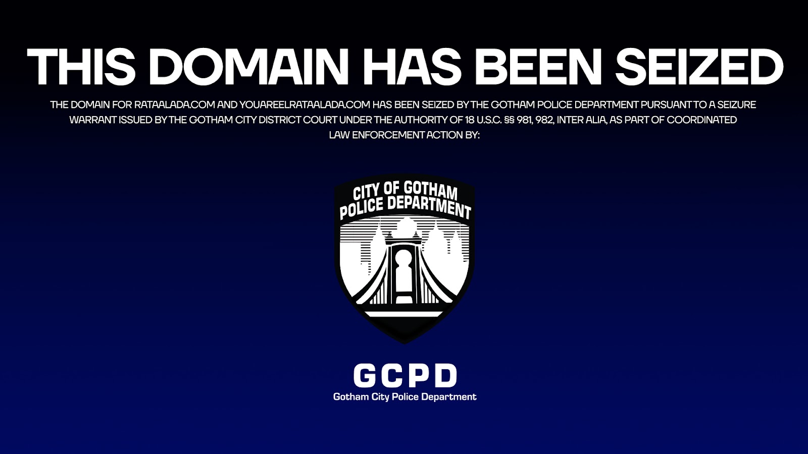 GCPD Notice